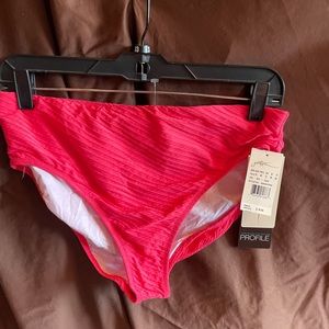 Ladies bikini coral colored swimsuit bottoms